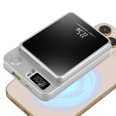 1Pc 2 In 1 Magnetic Wireless Power Bank 10000mAh PD20W Fast Charger MagSafe Wireless Power Bank Fit For IOS Phones IOS Phone 17 Series And More - 5 - CJ