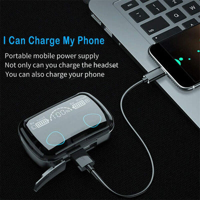 TWS Wireless 5.1 Waterproof Bluetooth Sports Waterproof Earphones - 5 - CJ