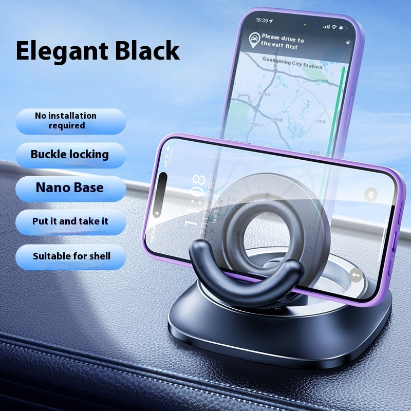 Magnetic Phone Holder With Vacuum Suction Foldable Adjustable Car Mount Magnetic Bracket Suction Nonslip For Busy Commuters - 0 - CJ