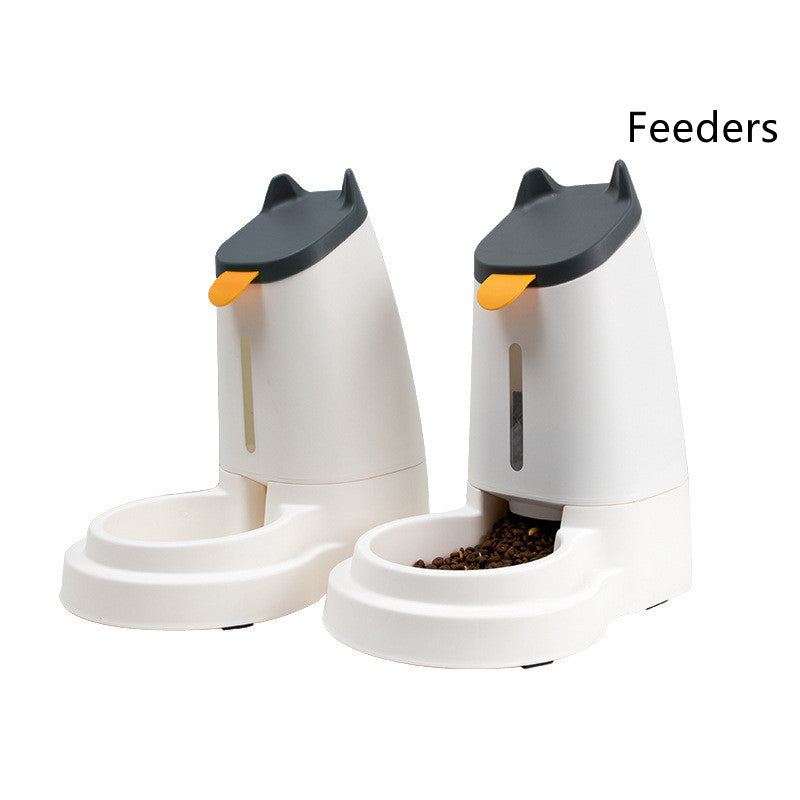 Large Capacity Pet Feeder For Home Use - 0 - CJ - Grey Black - Feeder - CJMY168303902BY
