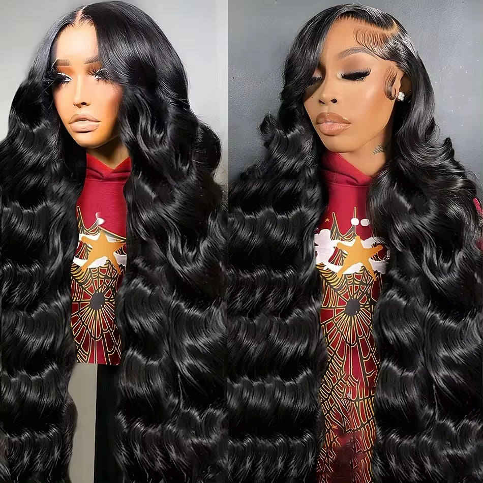 6x4 Density Virgin Human Hair Wigs For Black Women Vietnamese Raw Hair Transparent Lace Front Pre - Plucked Bleached Knots - 5 - CJ