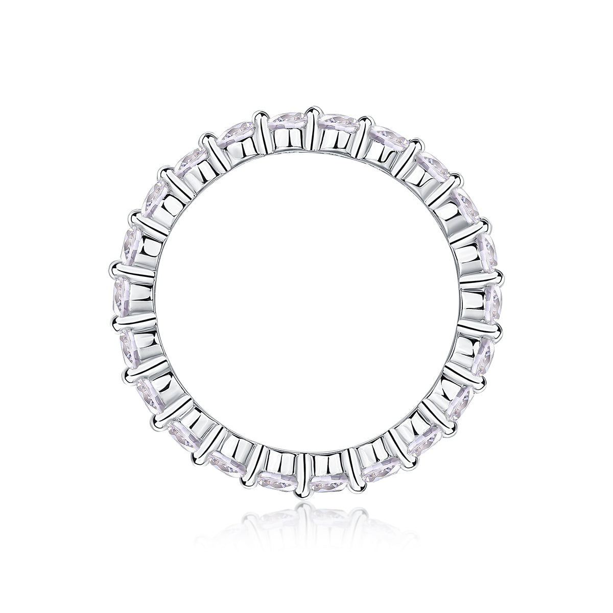 1Row Of Diamonds, Moissanite Rings, Silver Rings, Luxury Fashion Rings Prohibit TikTok sales - 5 - CJ