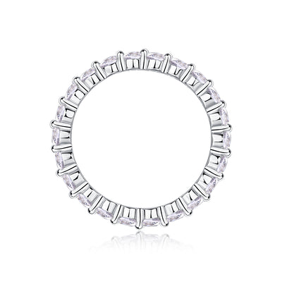 1Row Of Diamonds, Moissanite Rings, Silver Rings, Luxury Fashion Rings Prohibit TikTok sales - 5 - CJ