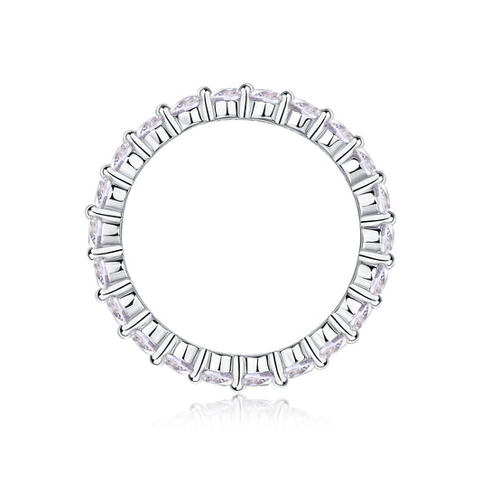 1Row Of Diamonds, Moissanite Rings, Silver Rings, Luxury Fashion Rings Prohibit TikTok sales - 5 - CJ
