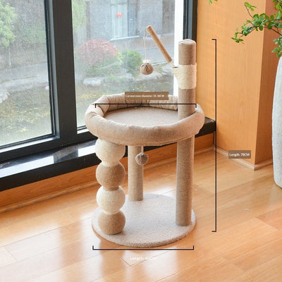 All - in - One Sisal Cat Tree That Doesnt Shed Fluff - 0 - CJ
