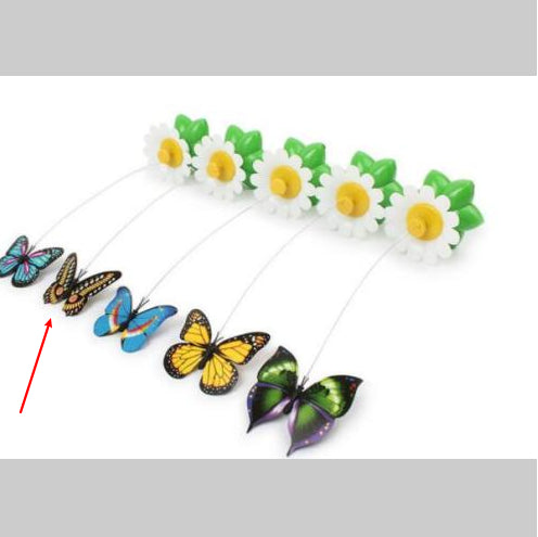 Electric Automatic Rotating Flower Pet Products - 0 - CJ - black - butterfly - CJJJCWMY00014 - black - butterfly