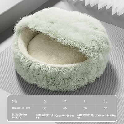 Warm Closed Wrapped Cat Sleeping Nest - 0 - CJ