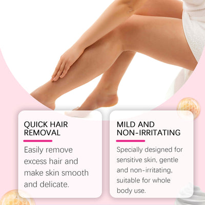 OUHOE Gentle Depilatory Mousse Gentle Depilatory Body Hair Removal Refreshing Silky Skin Care Foam Mousse - 5 - CJ