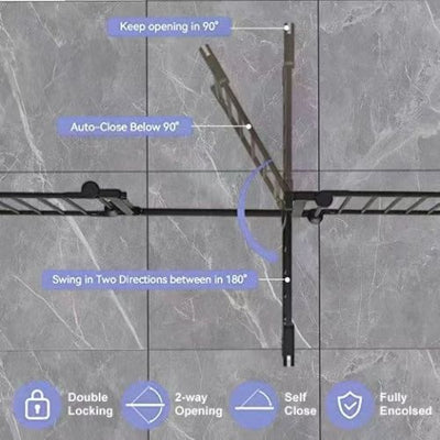 150 Adjustable Safety Gate 6 Panels Play Yard Metal Doorways Fireplace Fence Christmas Tree Fence Gate For House Stairs Gate Prohibited Area Fence - 5 - CJ