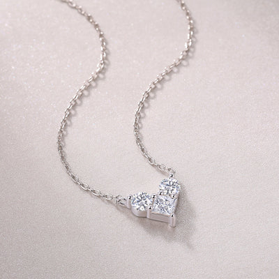 1Love In The Present - A Fashionable And Luxurious Diamond Jewelry Pendant Set With Square Moissanite S925 Sterling Silver Prohibit TikTok sales - 5 - cj