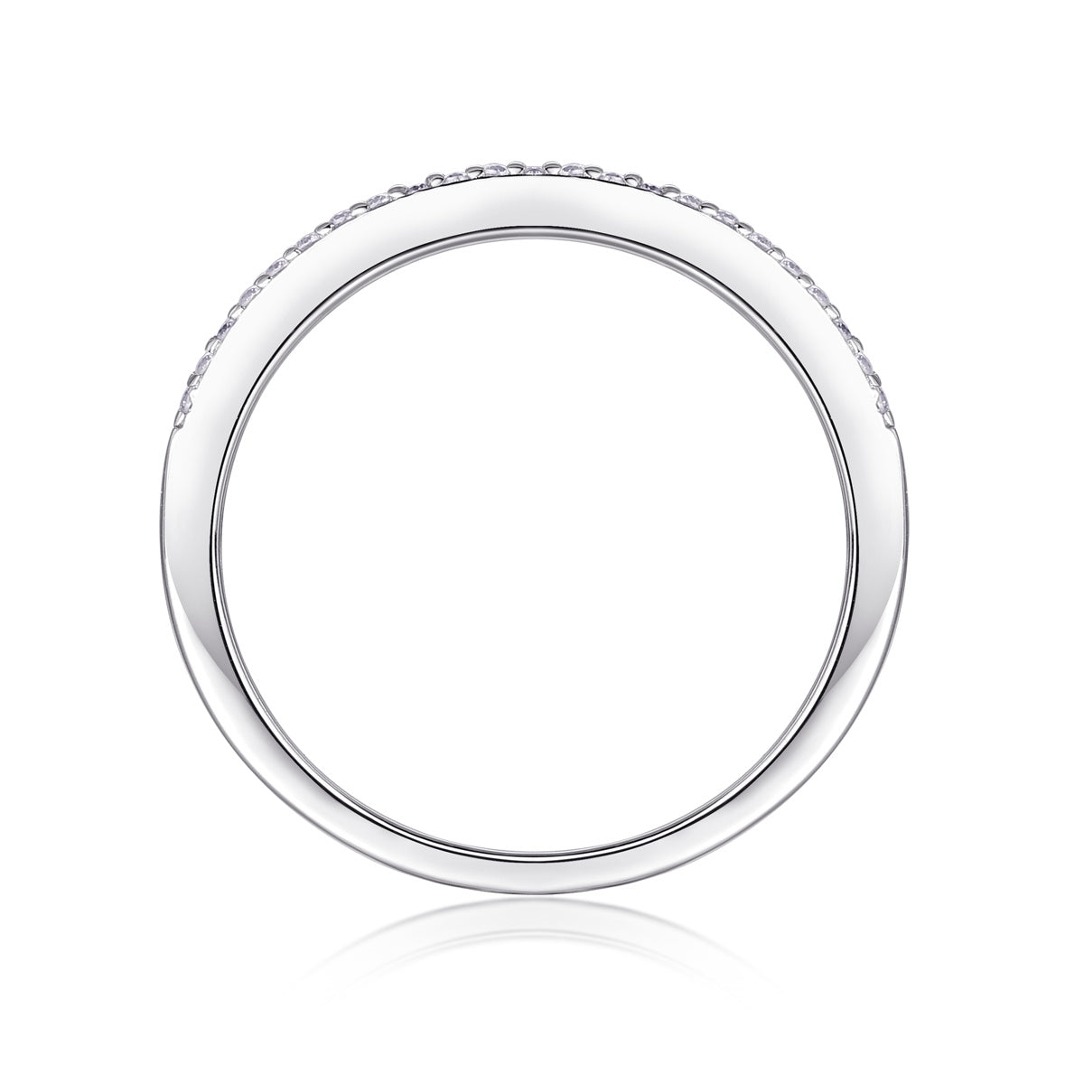 Arrange The Square Diamond Ring Luxury Fashion Moissanite Silver Ring