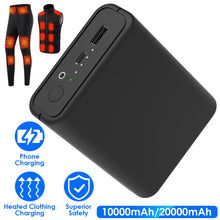 1Pc 10,000mAh OR 20,000mAh 5V 2A Power Bank For Heated Jackets Vests Pants Gloves Scarves DC 7.4V 2A Heated Clothing Replacement Battery Pack For Men Women - 5 - CJ