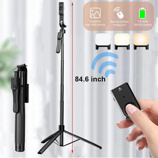 360 Rotating Pan Tilt Selfie Stick Tripod - 5 - CJ
