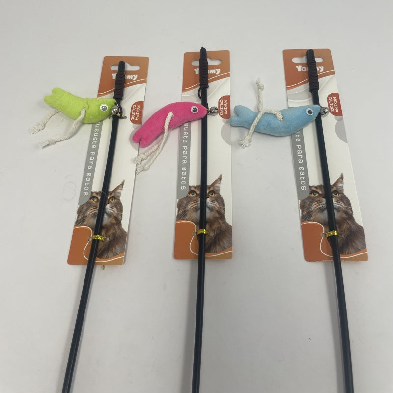 Grasshoppers Tease Cats Stick Poles - 5 - CJ