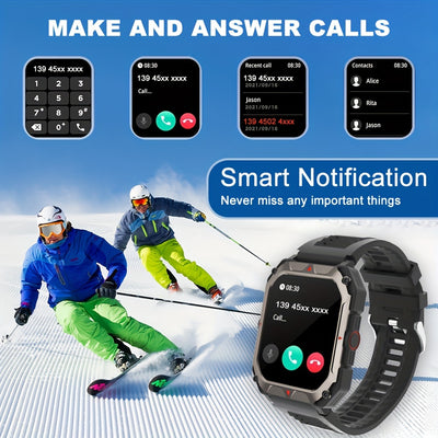 Men S Smart Watch Answer,make Calls, Wireless Calling Sports Smartwatch Fitness Tracker, With Multiple Sport Modes, Step Counter, Alarm, Compatible With IPhone And Android Phones - 5 - CJ