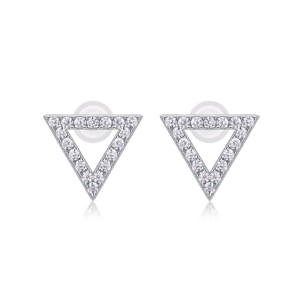 Unique Diamond Set With Moissanite Silver Earrings Luxury Fashion Diamond Earrings Stud Earrings