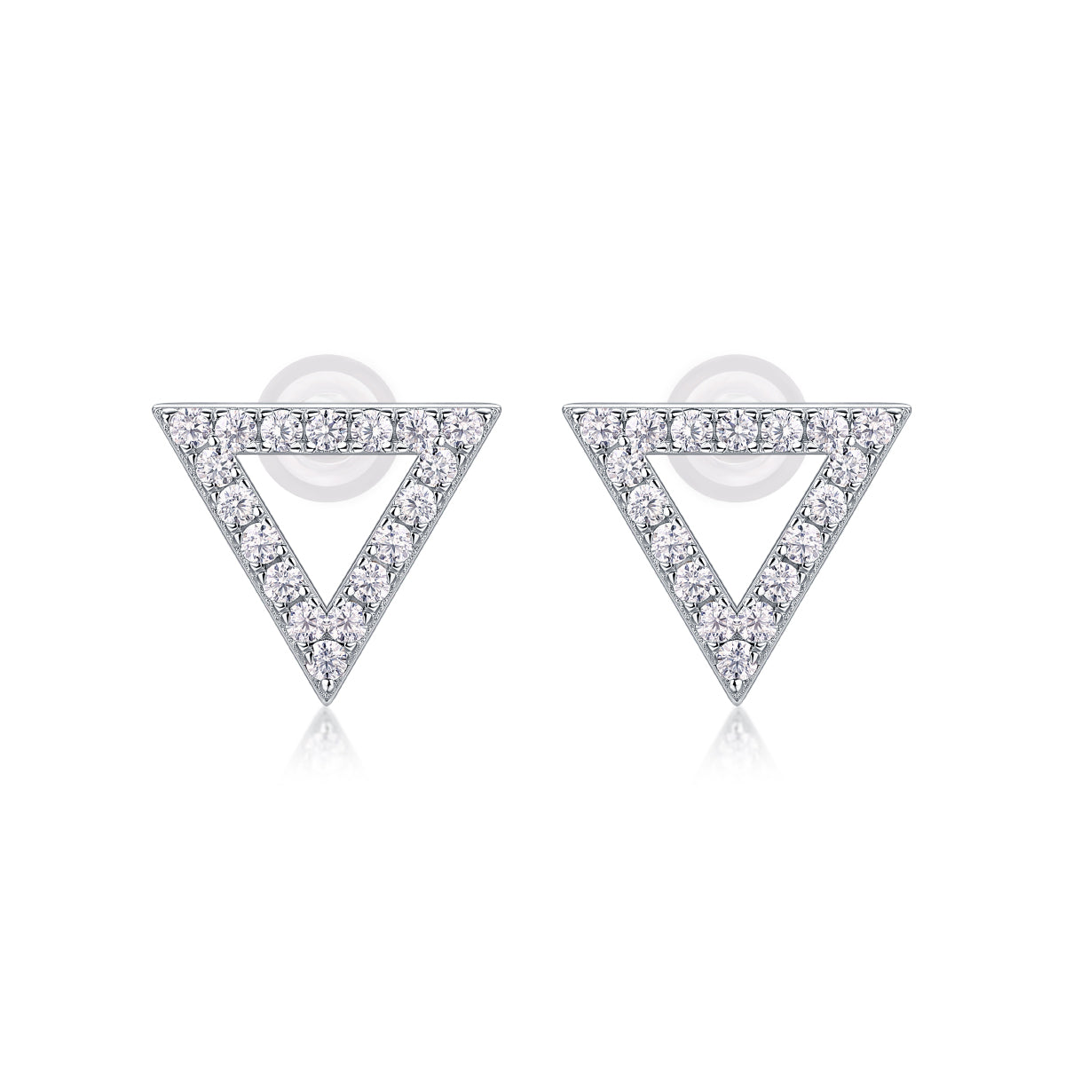 1Unique Diamond Set With Moissanite Silver Earrings Luxury Fashion Diamond Earrings Stud Earrings Prohibit TikTok sales - 5 - cjdropshipping