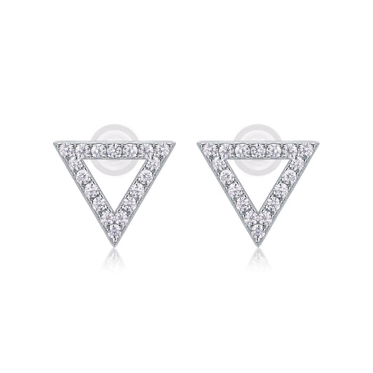 1Unique Diamond Set With Moissanite Silver Earrings Luxury Fashion Diamond Earrings Stud Earrings Prohibit TikTok sales - 5 - cjdropshipping