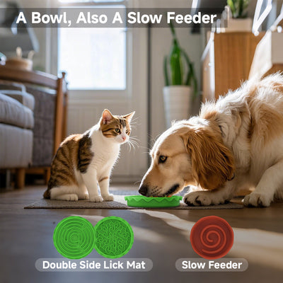 Hamburger Appearance Pet Cat And Dog Bowl Combination Multi - layer Five - in - one - 5 - CJ