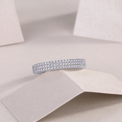1Light Up The Moments - A Fashionable Jewelry Ring Set With Moissanite S925 Sterling Silver And Platinum - plated Diamond Prohibit TikTok sales - 5 - CJ
