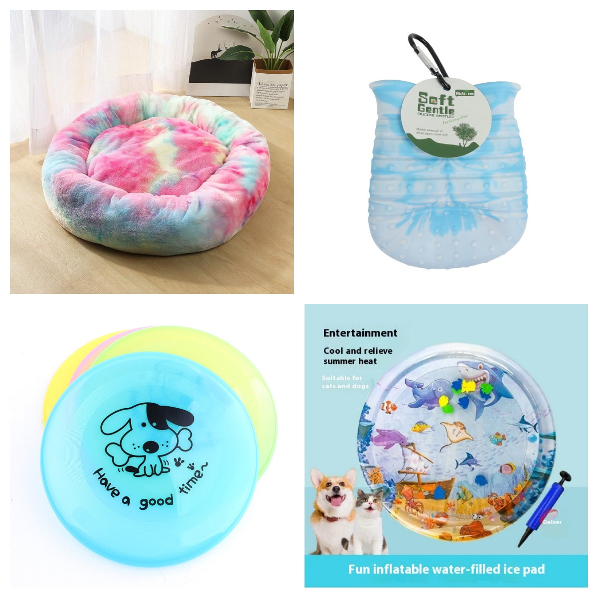 Silicone Flying Saucer Funny Pets Dog Cat Toy Dog Game Flying Discs Resistant Chew Puppy Training Interactive Pet Supplies - 0 - CJ - Set - 1PC - CJGY115723002BY