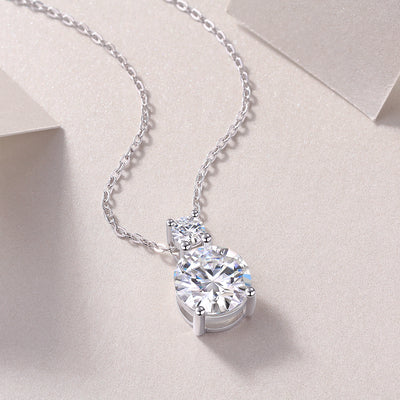 1Jazz Manor - A Fashionable And Luxurious Diamond Jewelry Piece Set With 3 - carat Moissanite S925 Sterling Silver And Platinum - plated Pendant Prohibit TikTok sales - 5 - cj
