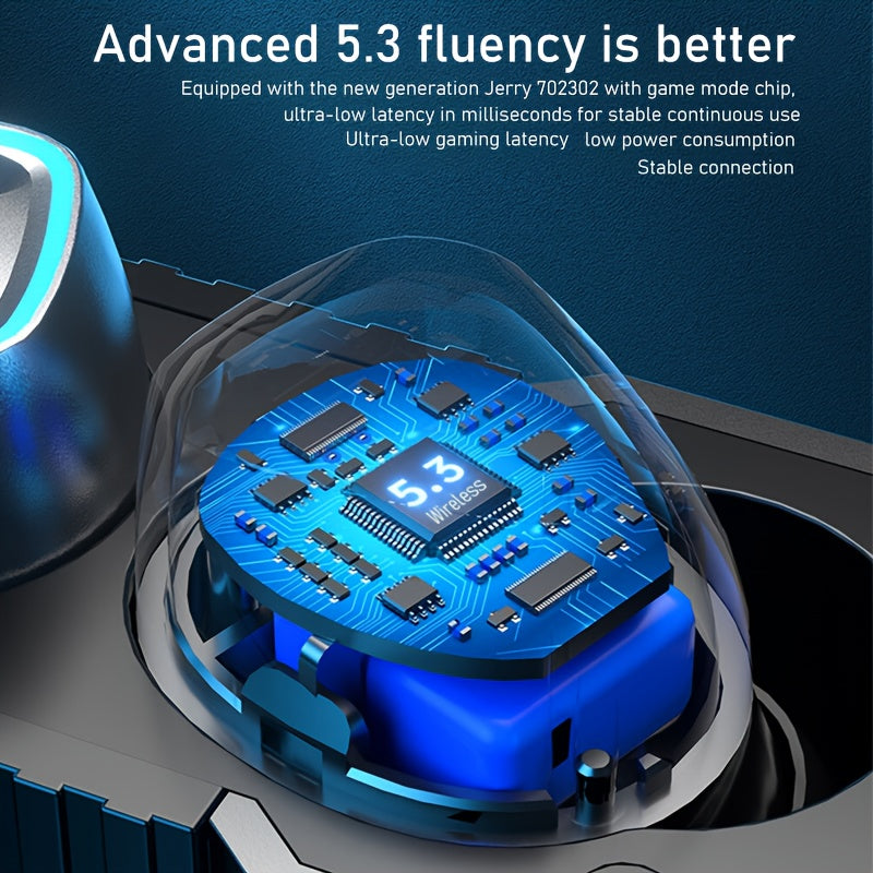 True Wireless Earbuds With ENC, Bluetooth 5.3, IPX7 Waterproof, 120 Hours Long Battery Life With Built - in Mic, Compatible With IOS & Android Devices Silver - 5 - cjdropshipping