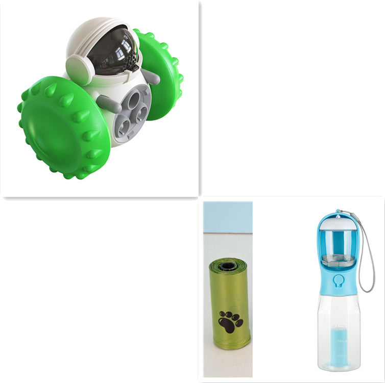 Cat And Dog Toys Slow Food Interactive Balance Car Multifunctional Fun Development Smart Pet Feeding Dog Toy Car Pets Products - 0 - CJ - Green set - CJYD162594306FU