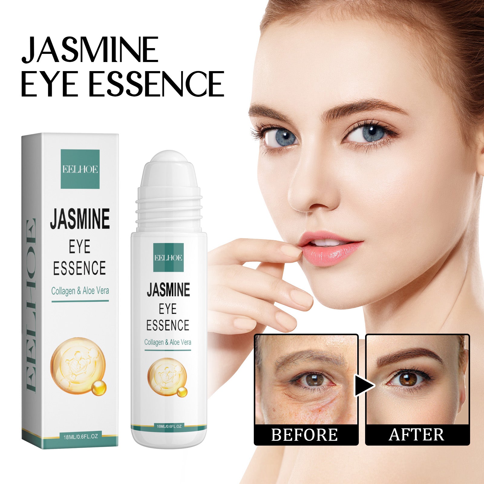EELHOE Anti - Aging Eye Serum Reduces Dark Circles, Bags, Wrinkles, Firming Eyes, Brightening And Even Skin Tone - 5 - CJ