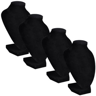 Jewelry Bust Flannel Black 9x8.5x15 cm 4 pcs. - 5 - CJ