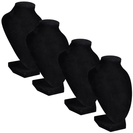 Jewelry Bust Flannel Black 9x8.5x15 cm 4 pcs. - 5 - CJ