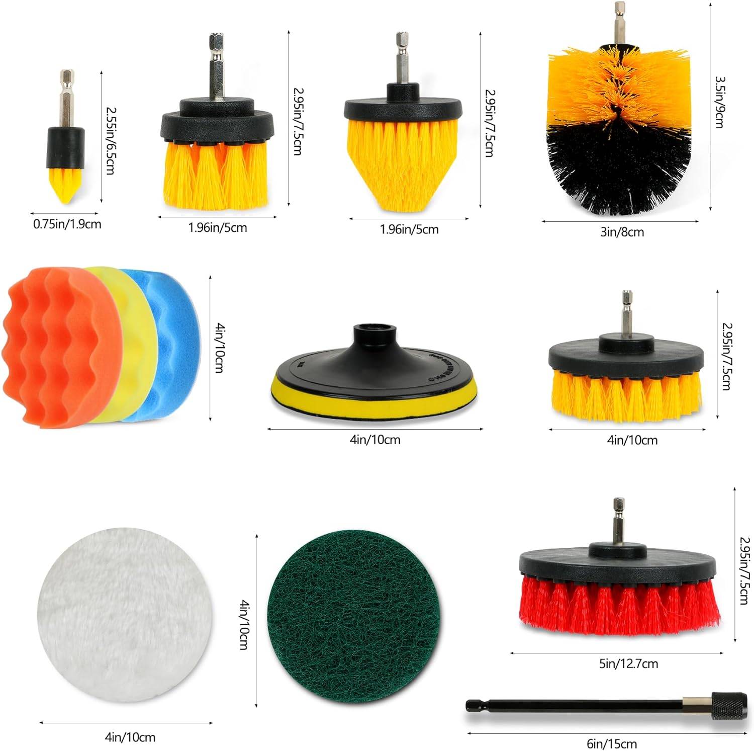Clean 45 - Piece Drill Brush Set Drill Not Include - 5 - cjdropshipping
