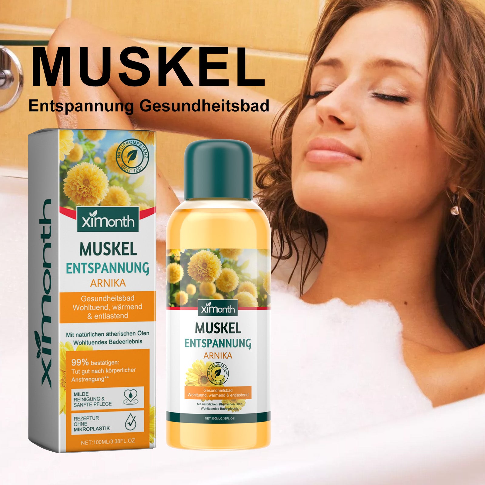 Ximonth Bath Oil Gently Cleanses The Body, Exfoliates And Moisturizes Tender, Smooth And Firming Skin - 5 - CJ