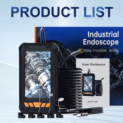 Handheld Industrial Endoscope Camera With 4.3 Inch IPS Screen IP67 HD Inspection Borescope 8 Adjustble LED - 1080P HD Borescope, - Portable Inspection Camera With Semi - Rigid Cord & Probe For, Plumbin - 5 - CJ