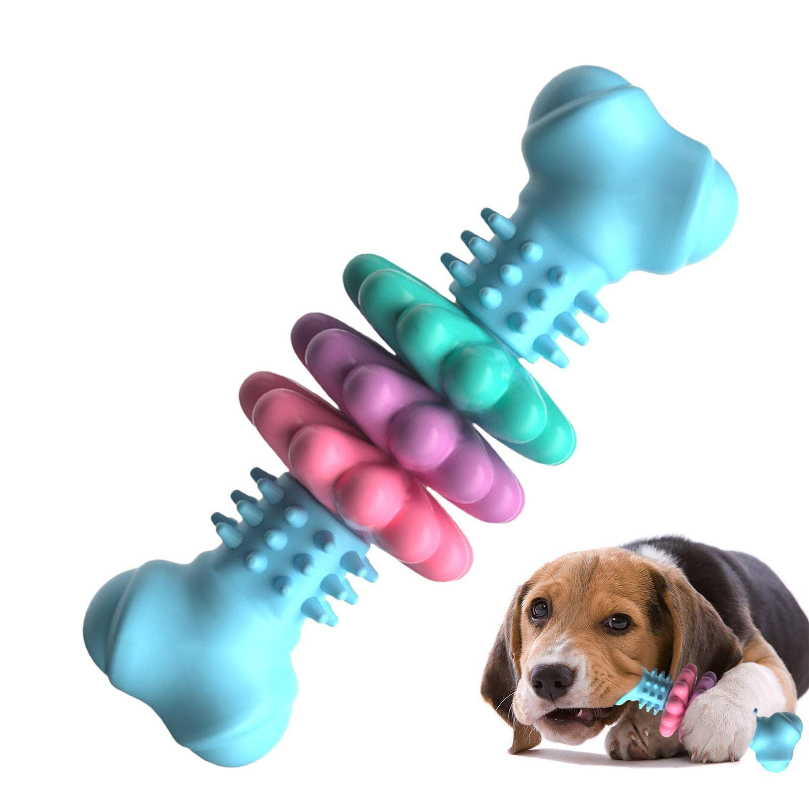 Dog Chew Toy Dog Bone Type  Dogs Teeth Cleaning Toys Indestructible TPR Bone Chewing Bite Resistant Teething Toys  Pet Products - 0 - CJ