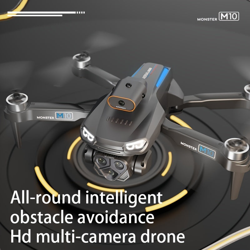 M10 Drone With Screen Control, Brushless Remote Control, Foldable Optical Flow Positioning  Toy