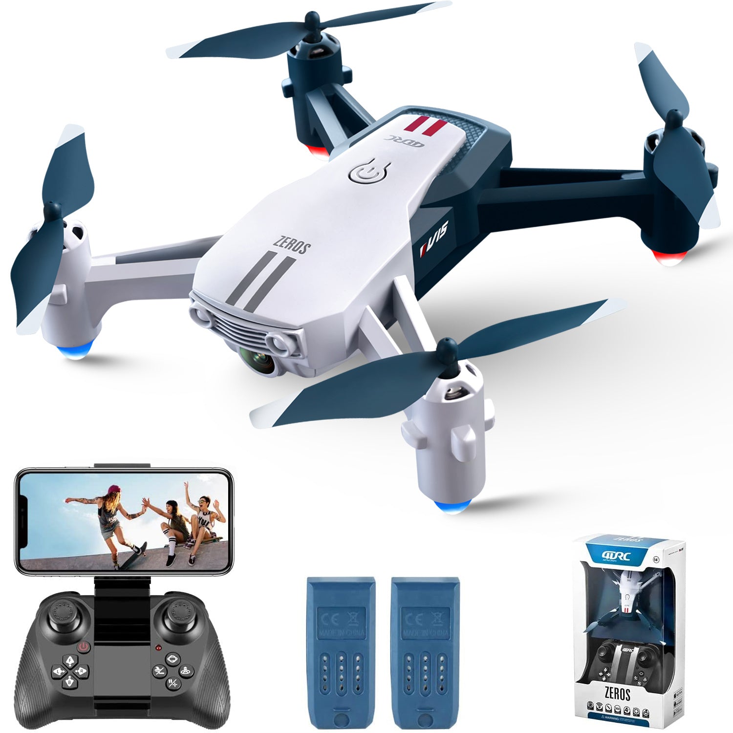 AU 2025 4DRC V15 Rc Drone With 6K High-definition Camera Rc Quadcopte Beginner Drone ,2 BATTERY