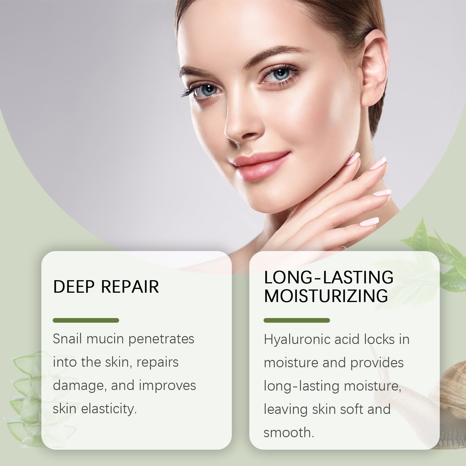West Month Snail Jelly Mask, Wet Mask Repair Facial Skin Blemishes Moisturizing And Cleaning - 5 - CJ