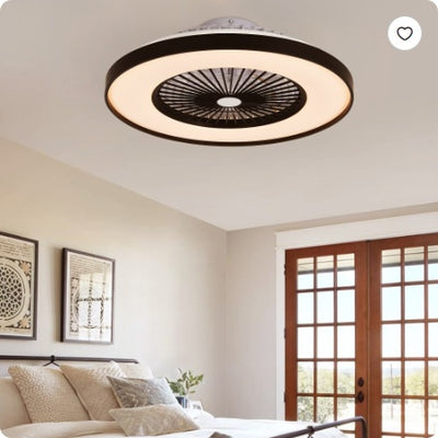 23 Inch Black Ceiling Fan Light With LED RGB   Dimmable & Color Changing, APP & Remote Control, Modern Smart Ceiling Fan For Living Room, Bedroom, And Dining Room  Silent 6 - Speed Reversible DC Motor - 5 - CJ