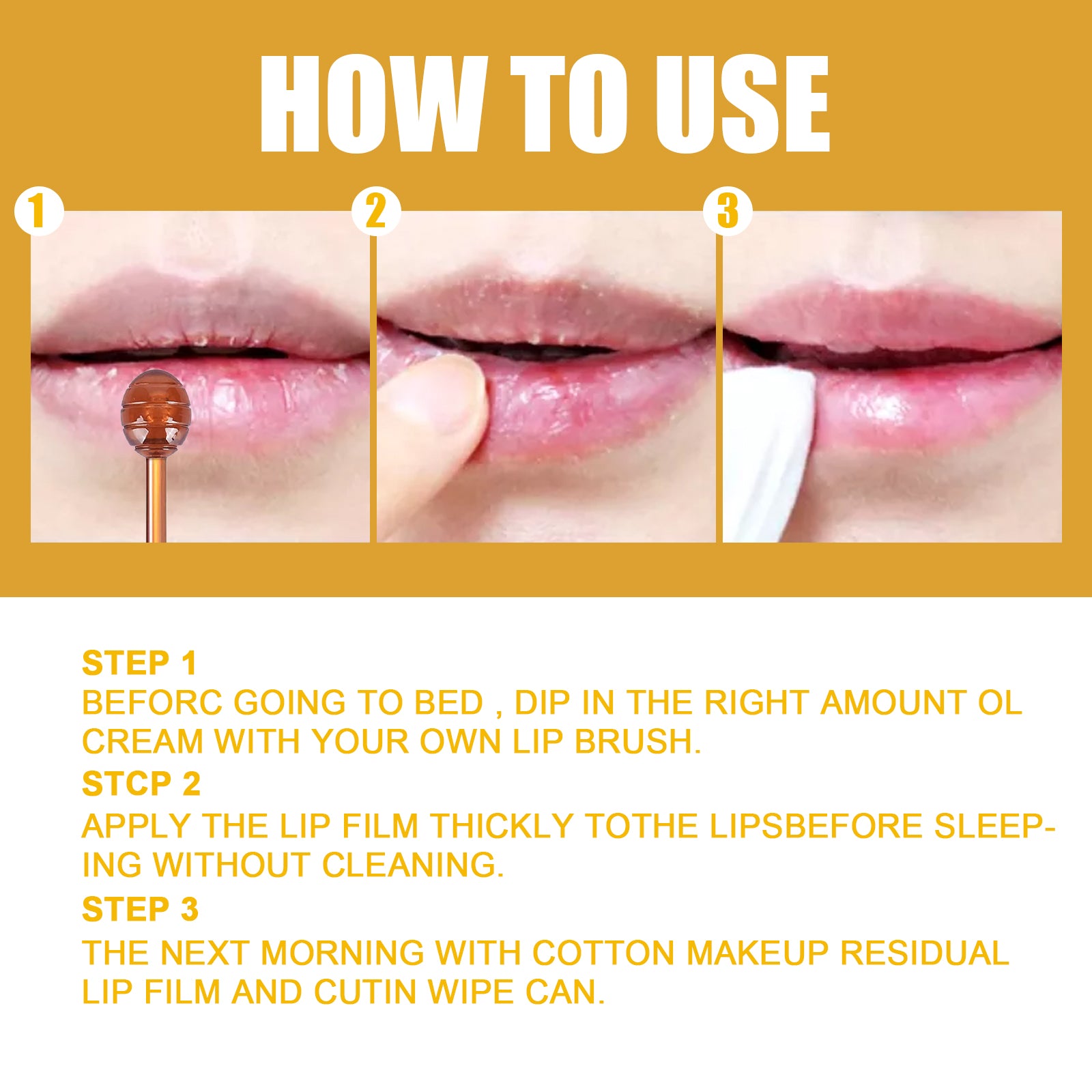 EELHOE Honey Lip Mask Moisturizing Exfoliating Lip Care Bee Lipstick - 5 - CJ
