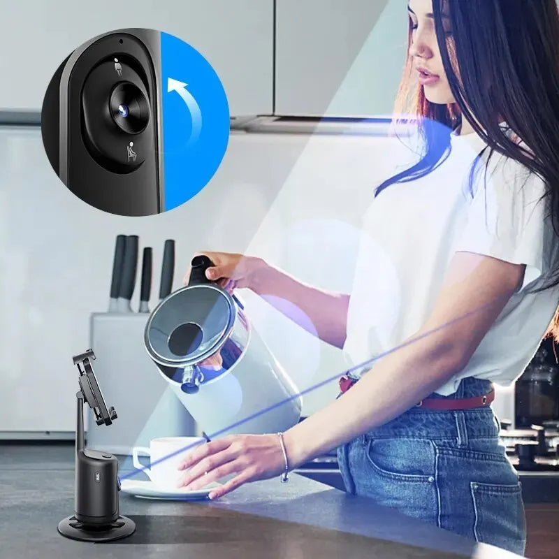 360 Auto Face Tracking Gimbal AI Smart Gimbal Face Tracking Auto Phone Holder For Smartphone Video Vlog Live Stabilizer Tripod - 4 - CJ