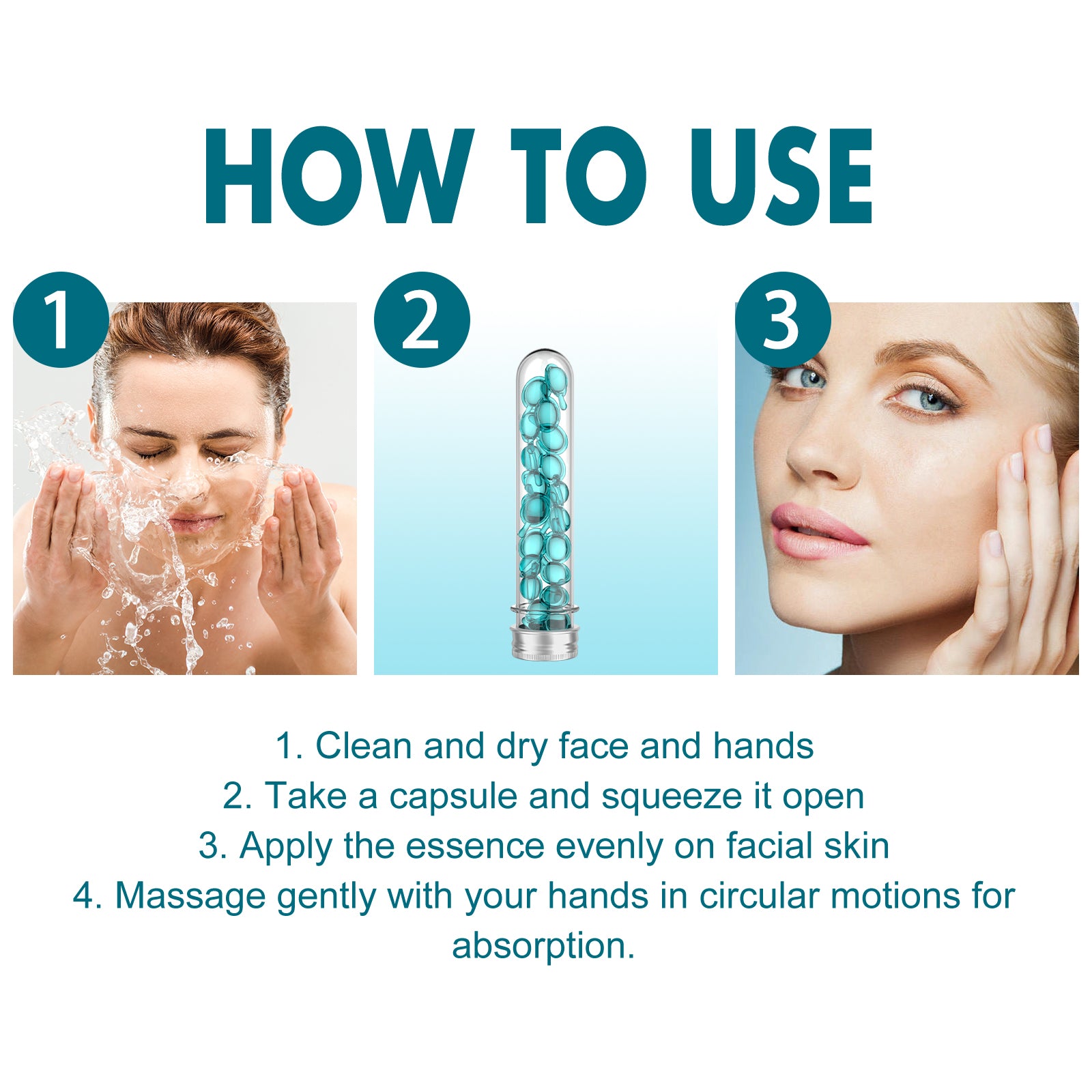 EELHOE Blue Copper Peptide Skin Rejuvenation Essence, Firming Skin Carry Bright Color Of Skin Refreshing Skin Facial Essence - 5 - CJ