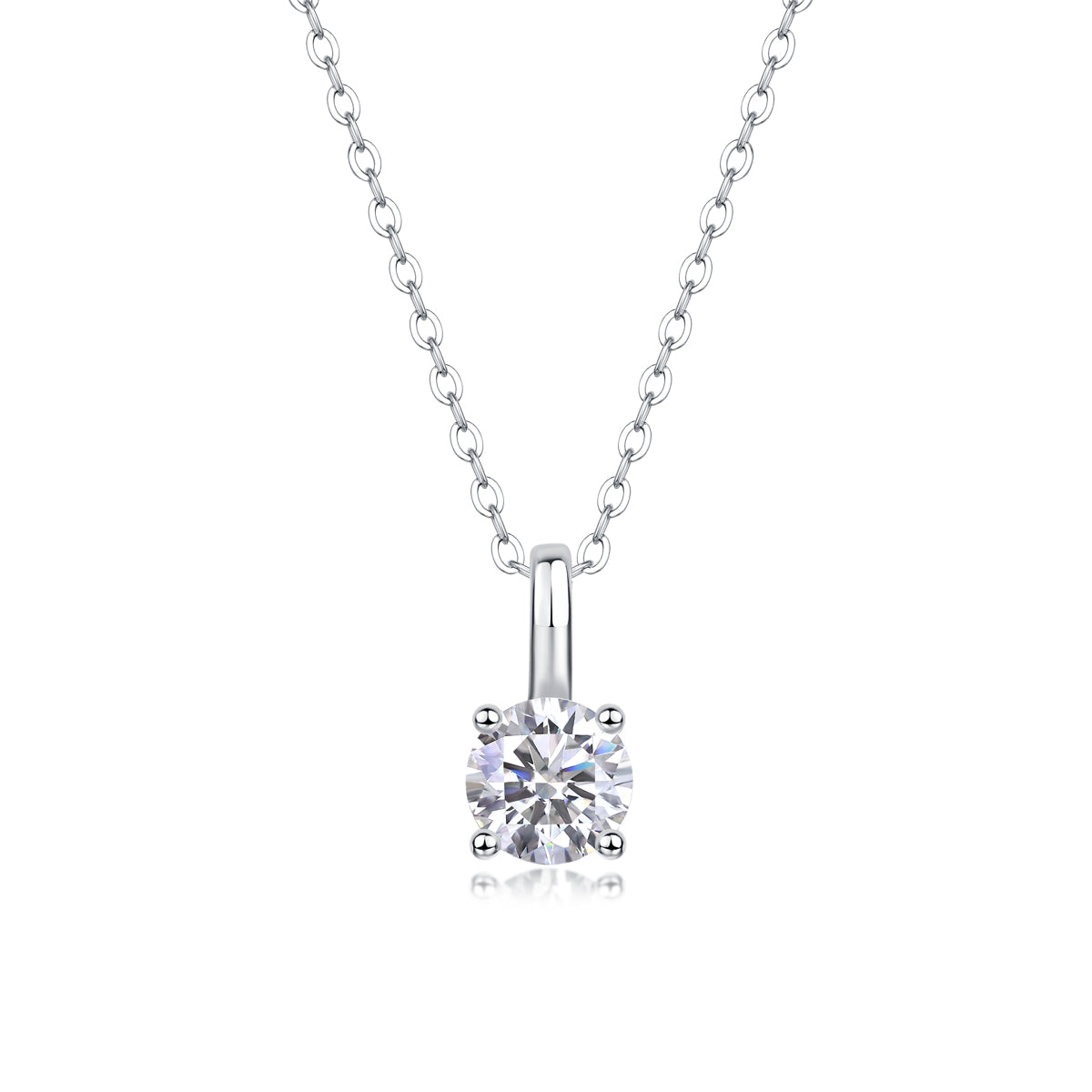 1Encounter - A Fashionable And Luxurious Diamond Jewelry Pendant Set With 1 - carat Moissan Diamond S925 Sterling Silver Prohibit TikTok sales - 5 - cj