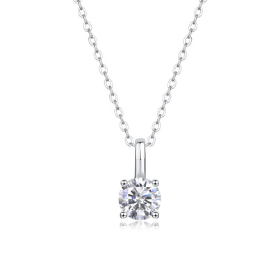 1Encounter - A Fashionable And Luxurious Diamond Jewelry Pendant Set With 1 - carat Moissan Diamond S925 Sterling Silver Prohibit TikTok sales - 5 - cj