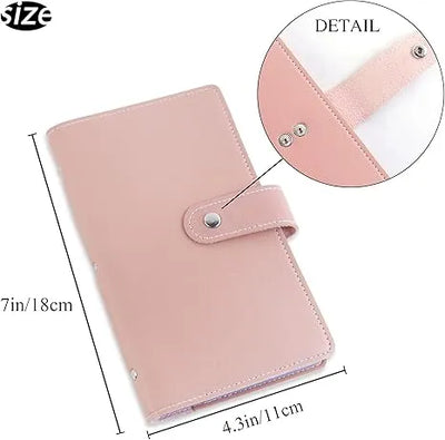Business Card Holder Book, Business Card Book Case PU Leather Organization Binder Name ID Card Holder For Men & Women, Up To 96 Cards Capacity - 5 - CJ