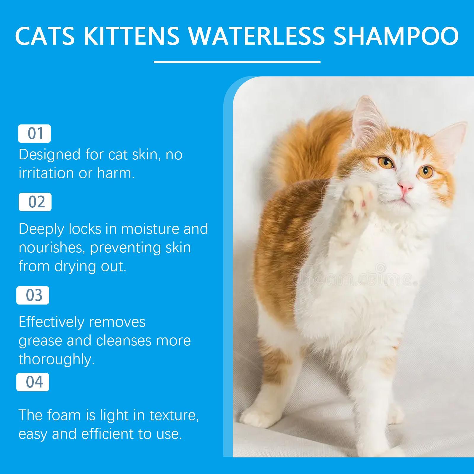 Yegebang Cat Cleaning Mousse Mild Non - irritating Pet Cleaning Foam - 5 - CJ