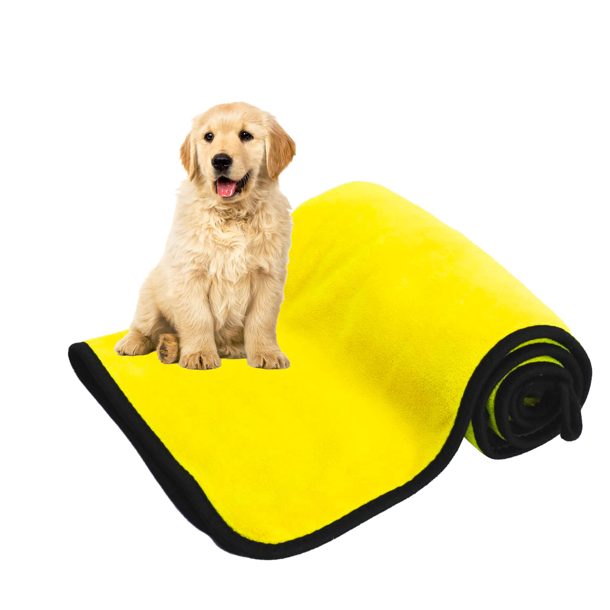 Dog Towels For Drying Dogs Drying Towel Dog Bath Towel, Quick - drying Pet Dog And Cat Towels Soft Fiber Towels Robe Super Absorbent Quick Drying Soft Microfiber Pet Towel For Dogs, Cats Yellow - 5 - CJ