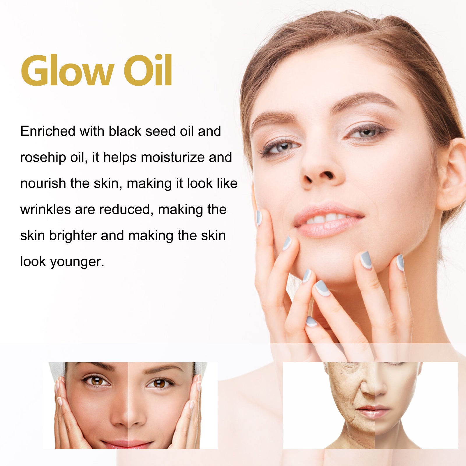 Hoygi Facial Essential Oil Hydrates, Moisturizes, Tightens And Lightens Fine Lines Eye Lines - 5 - CJ