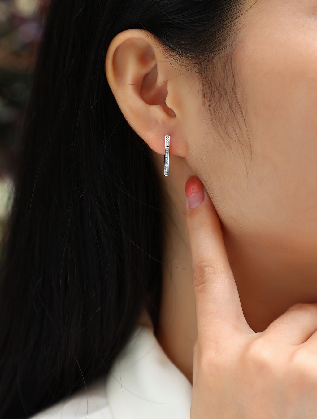 Coronation - Fashionable And Luxurious Diamond Jewelry Set With Moissanite S925 Sterling Silver And Platinum-plated Stud Earrings