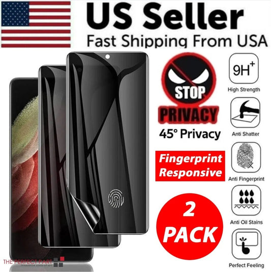 2 - Pack Anti - Spy Privacy Hydrogel Screen Protector For  S23 Ultra Plus S22 - 5 - CJ